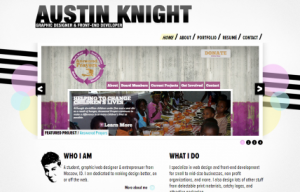 Austin-Knight сайт на html5 и css3