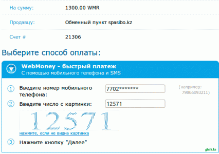 как продать вебмани в Казахстане spasibo.kz